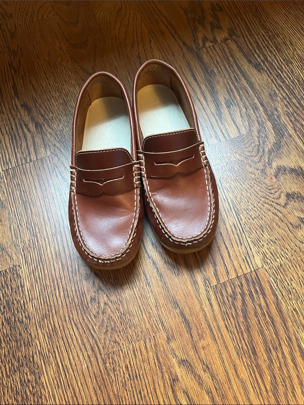 Childrenchic boy leather loafers brown